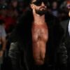 Shop Seth Rollins Monday Night RAW Black Leather Fur Jacket