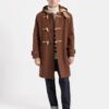 Shop TV Series Art Detectives 2025 Mick Palmer Rust Duffle Coat In Brown