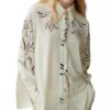 Beyond The Gates 2025 Tamara Tunie Printed White Shirt