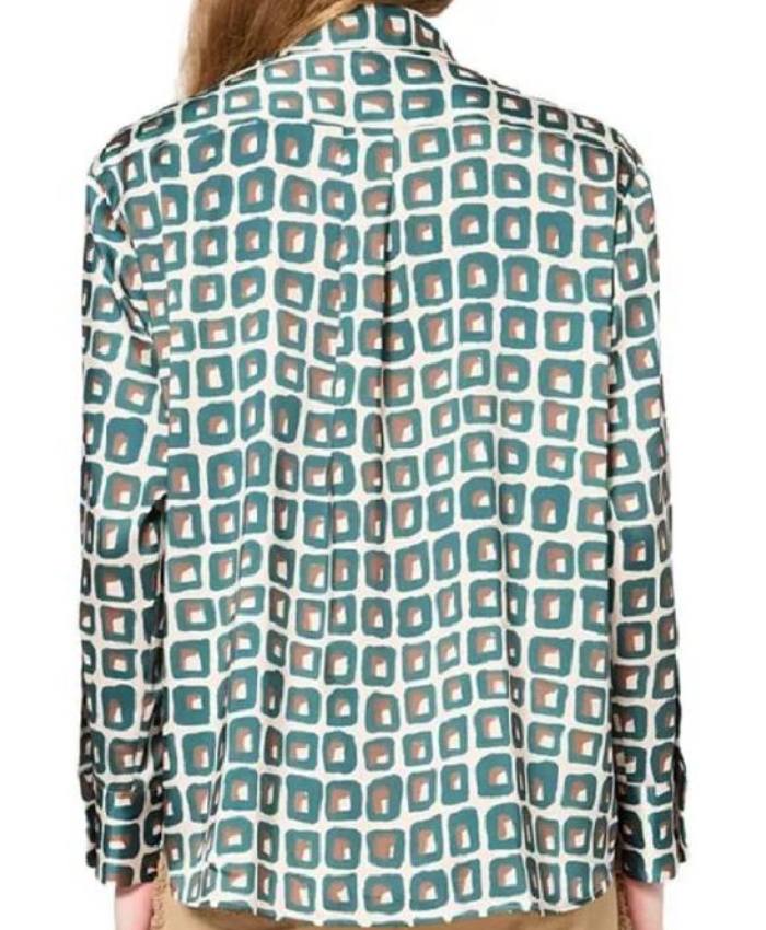 Carol TV Series Leanne 2025 Kristen Johnston Geometric Print Shirt
