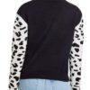 Buy Celebrity IOU 2025 Tyra Banks Leopard Sleeve Sweater