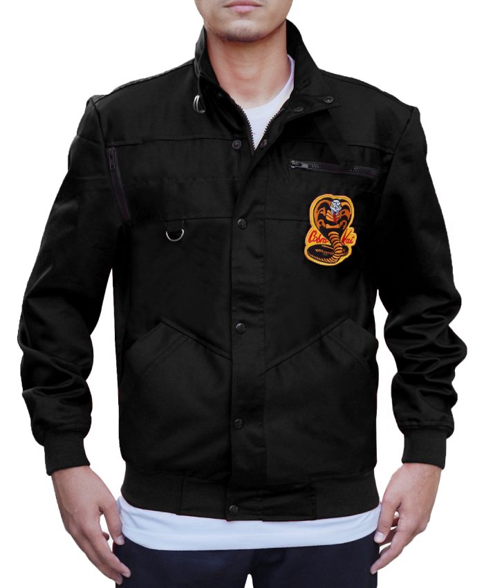 Cobra Kai Snake Logo Cotton Back Jacket