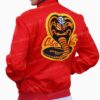 Cobra Kai Snake Logo Red Cotton Jacket