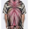 E! News Travis Kelce Pink Printed Shirt Shop Now