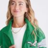Shop Unisex - Philadelphia Eagles GreenWhite Full-Zip Jacket