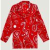 Emily In Paris S5 Lily Collins Red Paisley Shirt