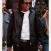 Paris Fashion Week Show 2025 Jay-Z Black Leather Jacket