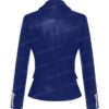 Kim Kardishian Leather Blazer Coat For Women