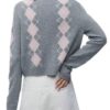 Kristen Johnston TV Series Leanne 2025 Carol Crew Cardigan - GreyPink