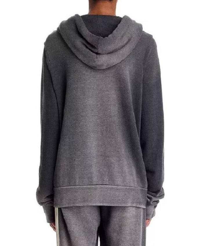 Kristen Johnston TV Series Leanne 2025 Carol Stripe Zip Hoodie – Gray