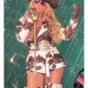 Las Vegas Cowboy Carter Tour Beyonce Cow Print Jacket