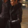 Lauren German TV Series Lucifer Chloe Decker Black Wool Coat
