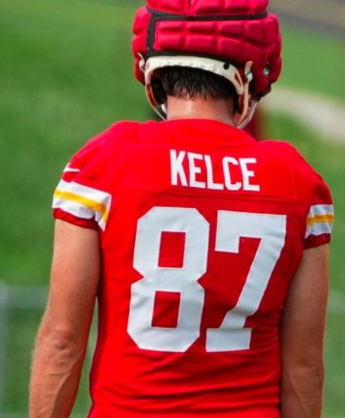 NFL Chiefs Training Camp Travis Kelce Jersey