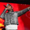 PHILADELPHIA Roots Picnic 2025 Meek Mill Gray Leather Jacket