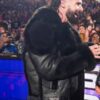 Shop Seth Rollins WWE Monday Night RAW 2025 Fur Black Leather Jacket