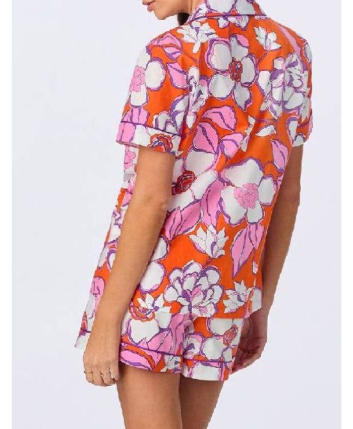 TV Series Leanne S01 Leanne Morgan Floral Print RedMulti Pajamas