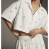 Buy The Social 2025 Melissa Grelo White Crystal Embellished Shorts Set