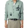 Shop The Young And The Restless Michael Graziadei Green Luca Shirt