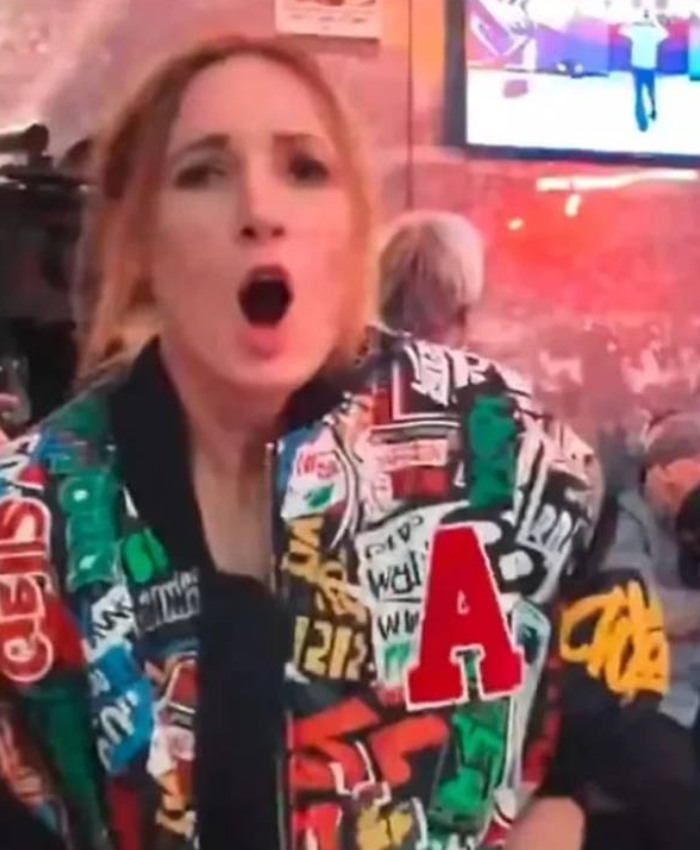 WWE SummerSlam 2025 Becky Lynch Backstage Printed Bomber Jacket