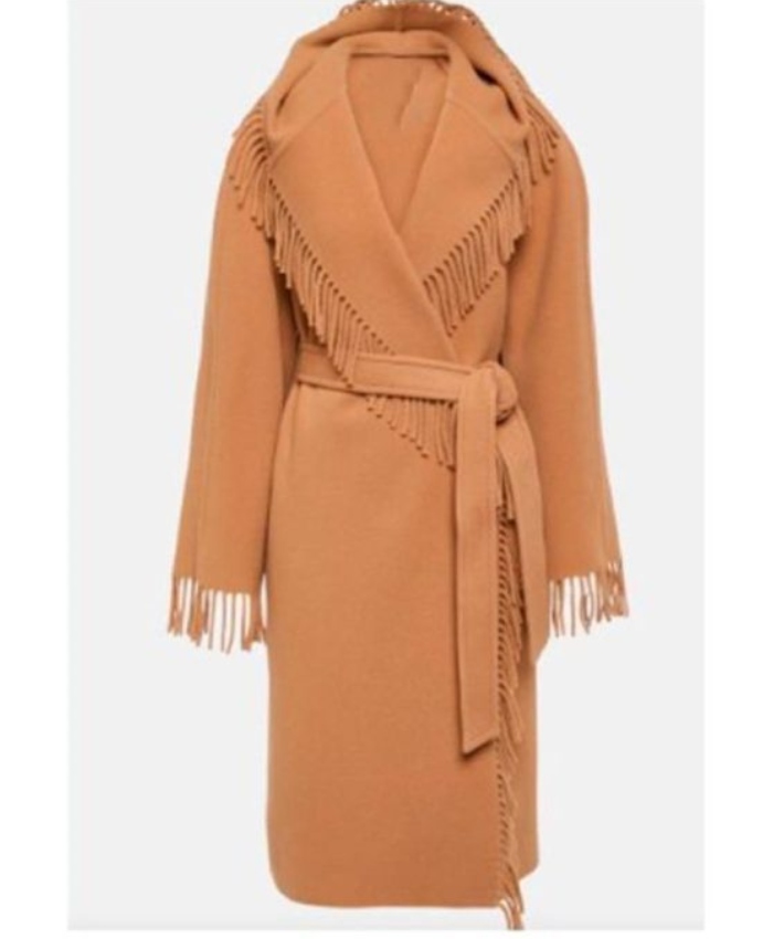 Wednesday S2 Billie Piper Fringe Coat