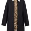 Wednesday S2 Grandmama Gold Sequins Coat