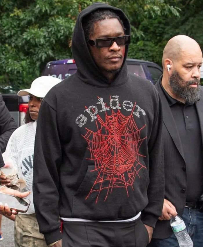 Young Thug Back-to-School Event 2025 Black Spider Hoodie