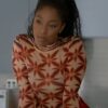 Jessica Williams TV Series Shrinking S02 Printed Turtleneck