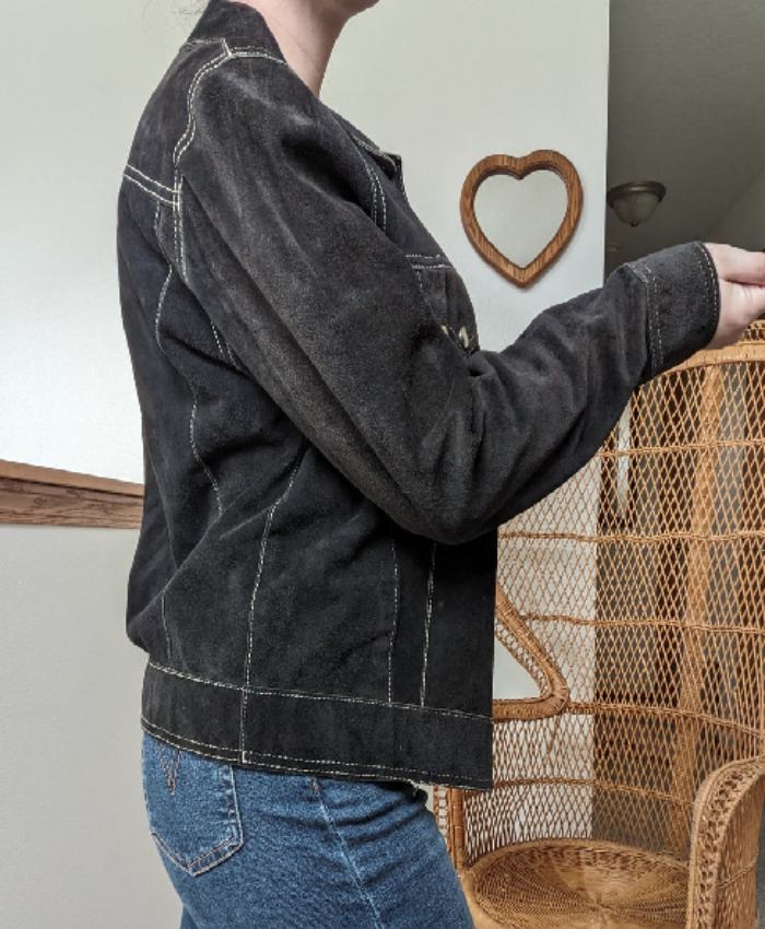 Smartypants S2 Blue Suede Contrast Stitch Jacket