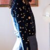 Shop Smartypants Season 02 Navy & Gold Star Velvet Top