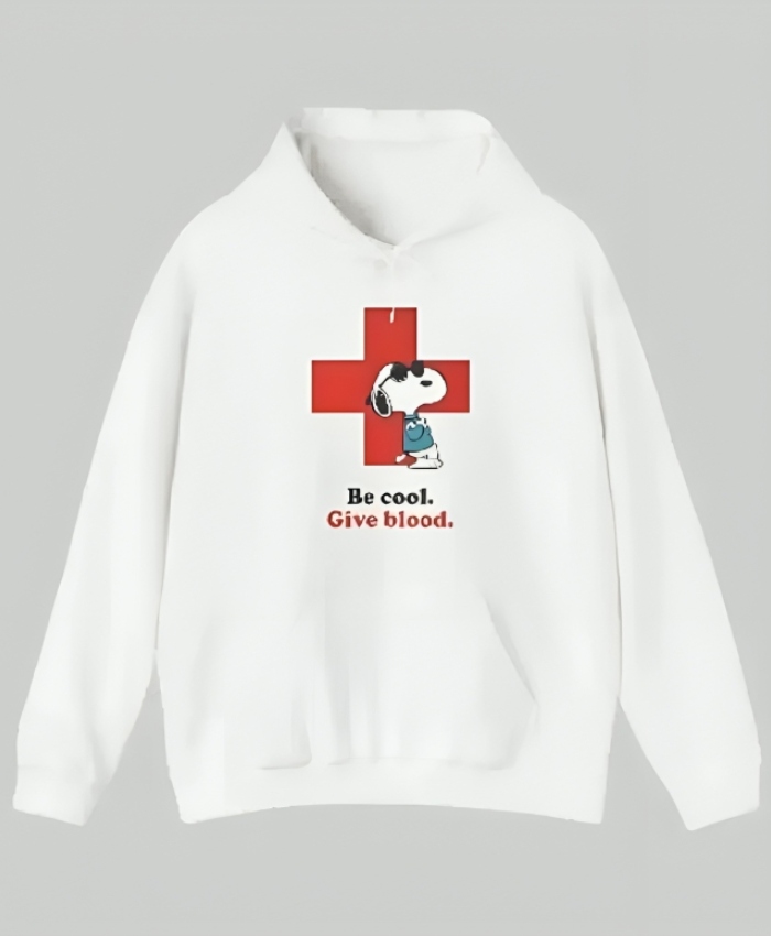 American Red Cross Snoopy White Hoodie