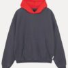 Stussy Two Tone Pullover Dark Grey Hoodie