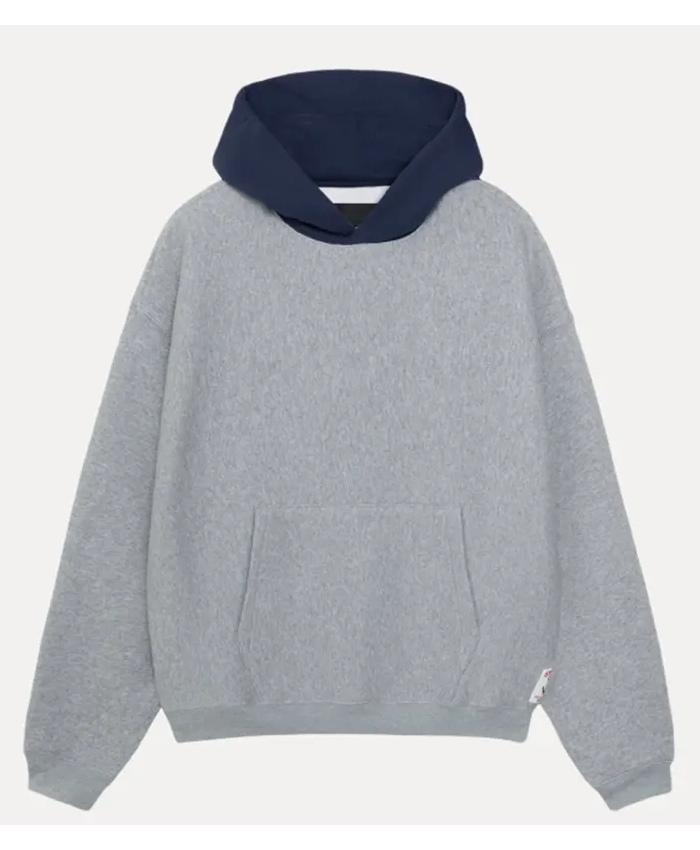 Stussy Two Tone Pullover Grey Hoodie