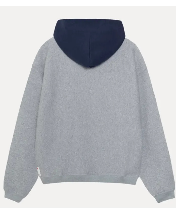 Stussy Two Tone Grey Hoodie