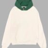 Stussy Two Tone Pullover White Hoodie