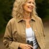 Kate Vernon Tv Series Helen Sullivan’s Crossing Beige Cotton Jacket