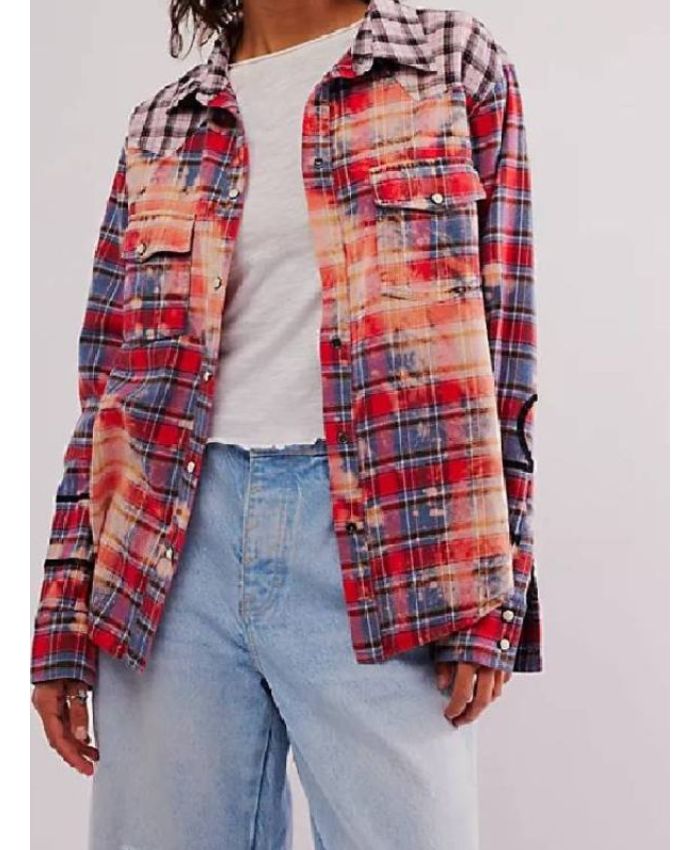 Sullivans Crossing S3 Sydney Printed Plaid Multicolor Shirt