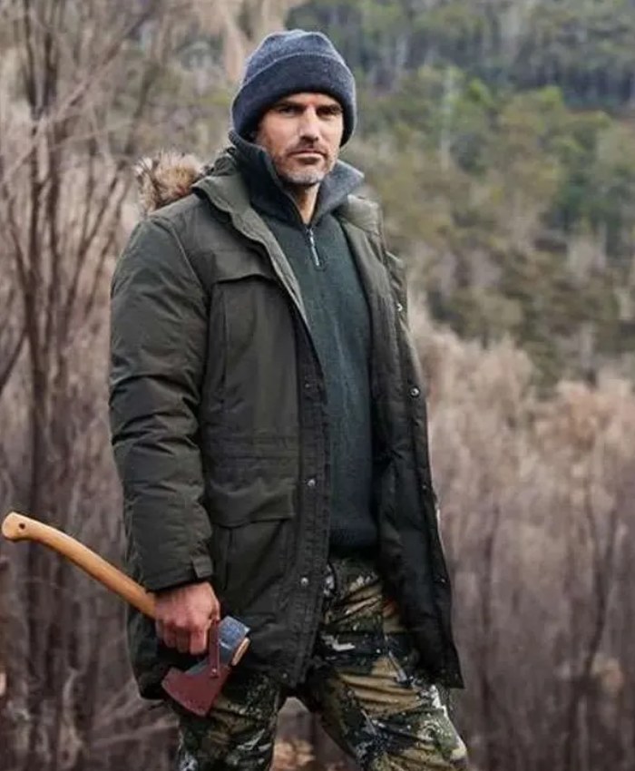 Michael Atkinson Alone Australia S03 Green Hooded Jacket