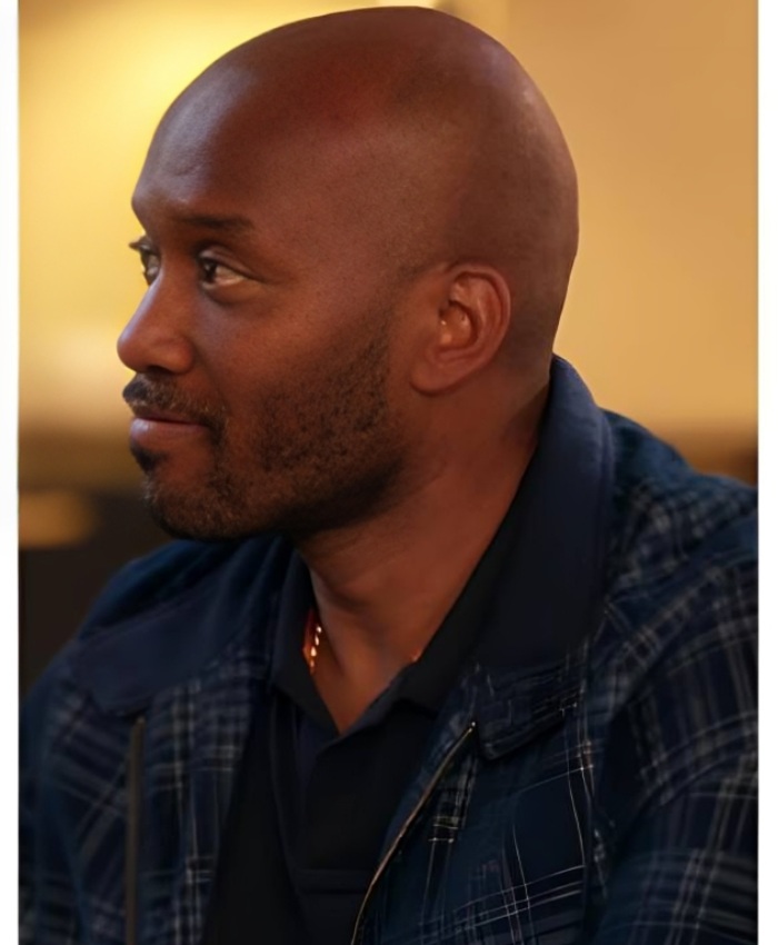 Caught In The Act Double Life S1 Hasani Blue Plaid Jacket