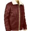 Order now Dr. Death S2 Edgar Ramirez Brown Shearling Leather Jacket