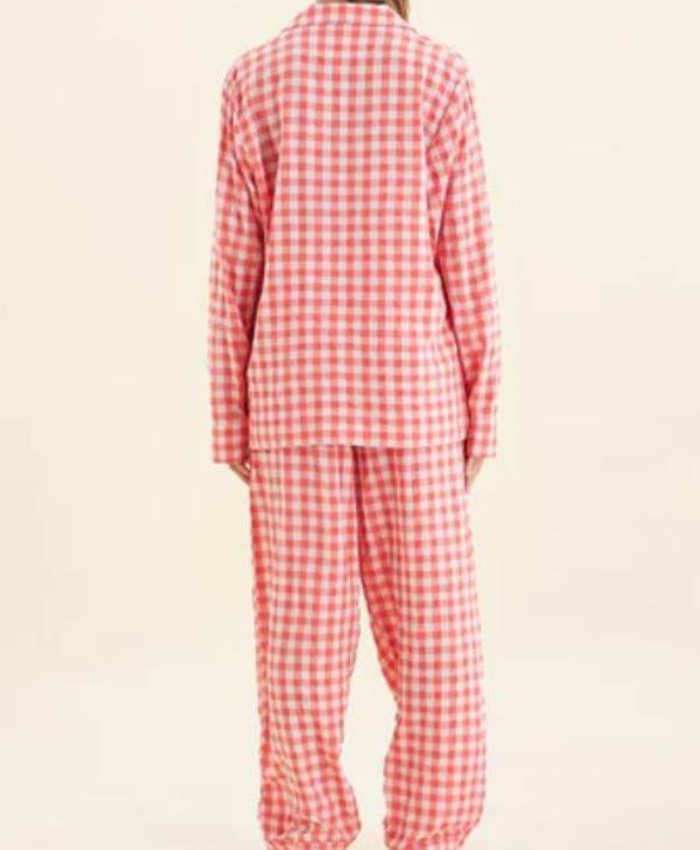 Leanne S1 Leanne Morgan Red Gingham Pajamas