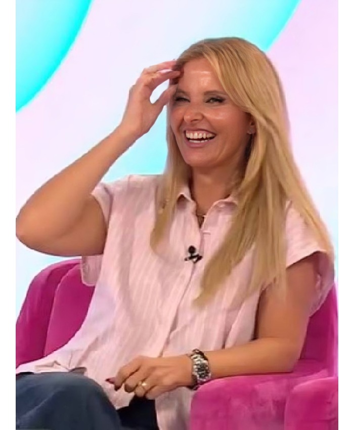 Dois às 10 Cristina Ferreira Applique Collar Shirt