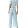 TV-Show Loose Women 2025 Brenda Edwards Blue Cloud Print Jumpsuit
