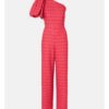 The Voice Gerações S3 Pink One Shoulder Printed Jumpsuit