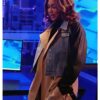 Caught In The Act Double Life Tamar Braxton Mixed Media Trench Coat