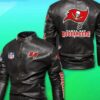 Tampa Bay Buccaneers Black Leather Jacket