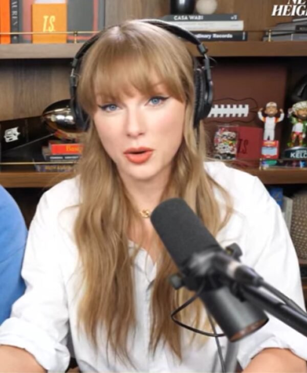 Taylor Swift New Heights 2025 Podcast White Shirt