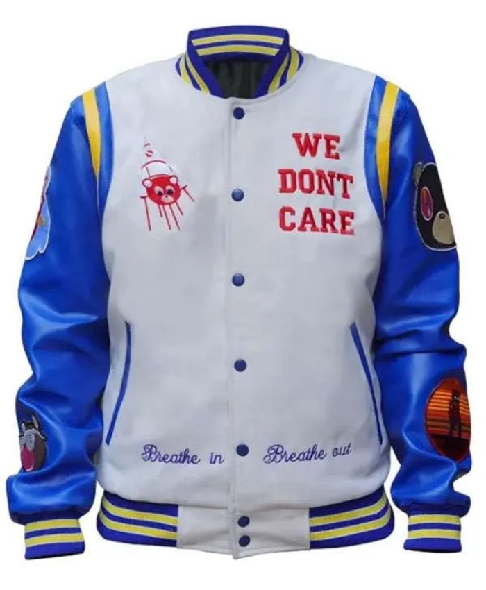 We Don’t Care The College Dropout Tour Varsity Letterman Jacket