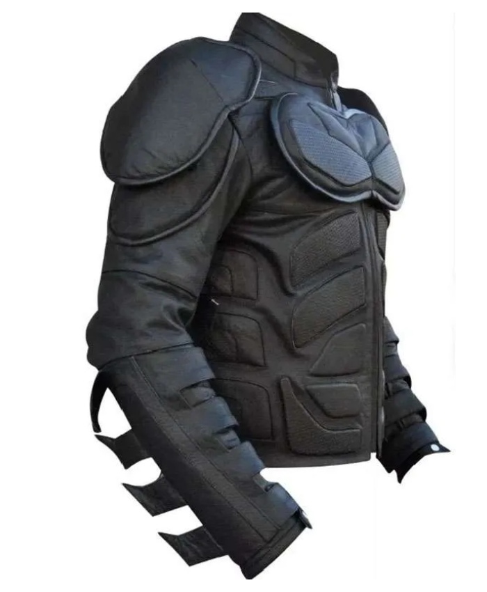 The Dark Knight Batman Black Motorcycle Leather Jacket