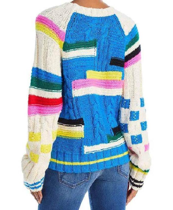 The Great British Sewing Bee S11 Sara Pascoe Multicolor Sweater