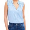 The Today Show Dylan Dreyer Blue Pleated Top